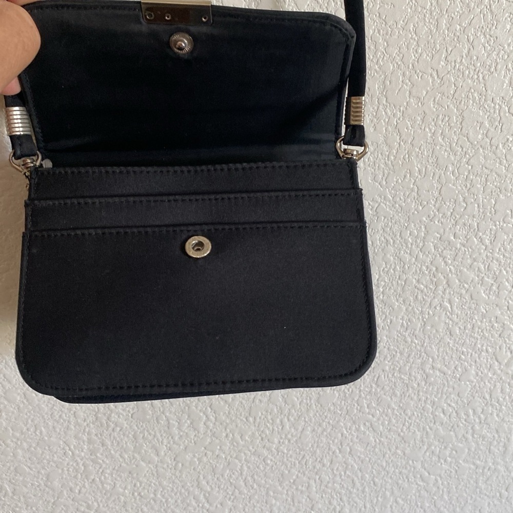 Butterfly Small Black Shoulder Bag . Made in Korea NWOT - Picture 6 of 11